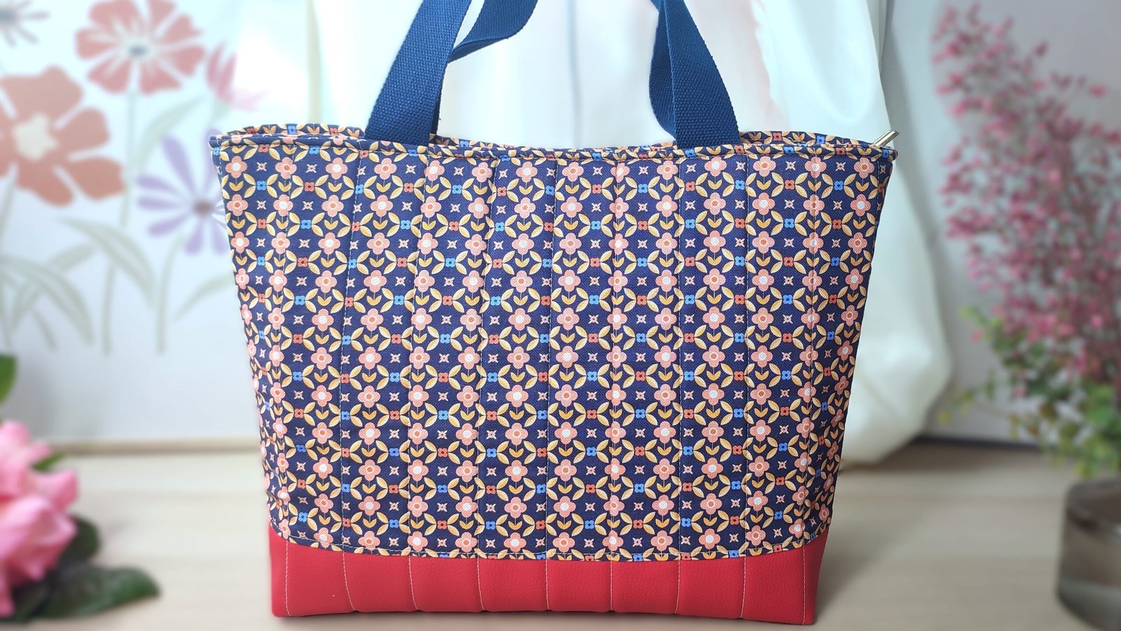 Couture Sac Tote Tissu Pour Tote Bag Kit Couture Sac Cabas Fermeture  Ã©clair Tuto Tuto Sac Cabas Le Sac