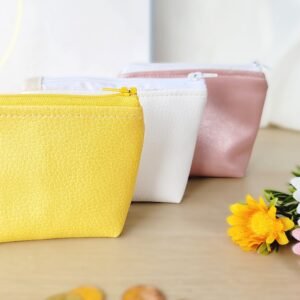 Petits porte monnaie en simili cuir fait main , kit de couture